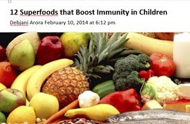 12 Superfoods that Boost Immunity in Children
